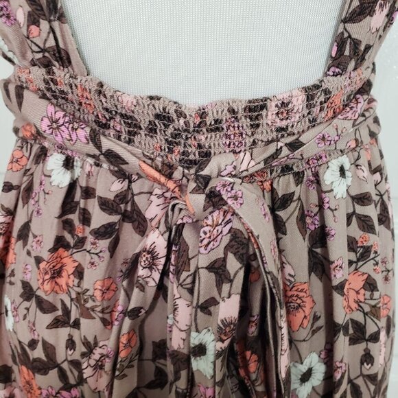 Maaji Maxi Dress Womens Size Medium Ditsy Fortunata Long Floral Pink Rayon - Picture 13 of 14